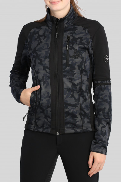 Jacket "HRAFNEY", black/camouflage